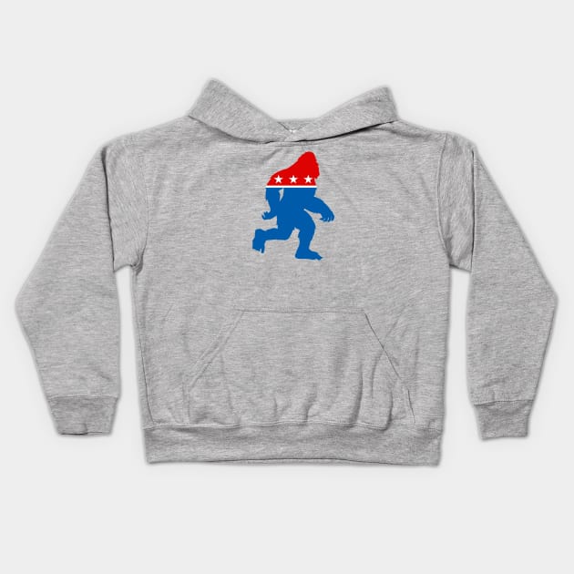 Bigfoot Political Icon Kids Hoodie by TheShirtGypsy